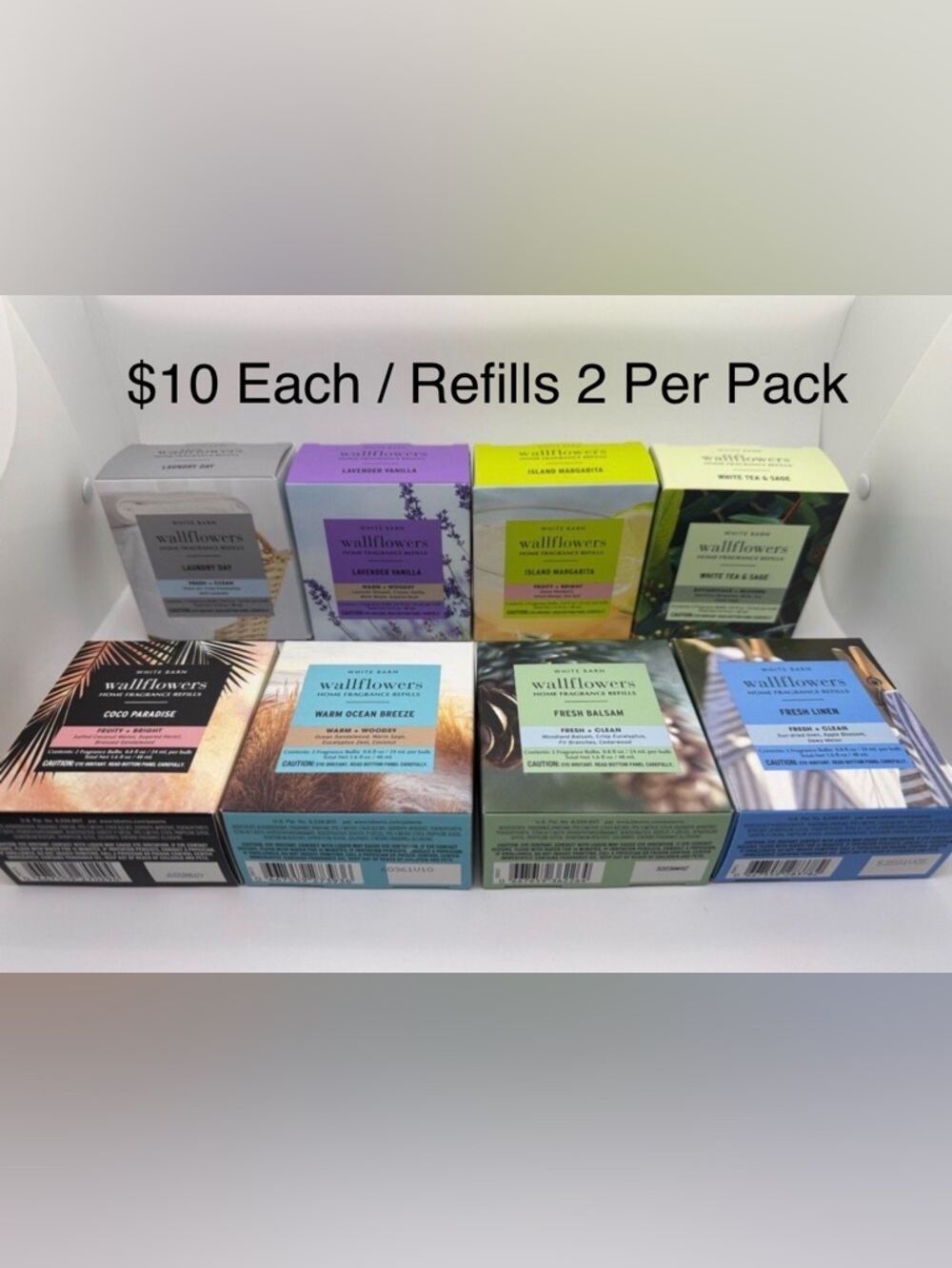 Bath & Body Works Wallflower Home Fragrance Refills Choice Of 8 Scents 2 Pack